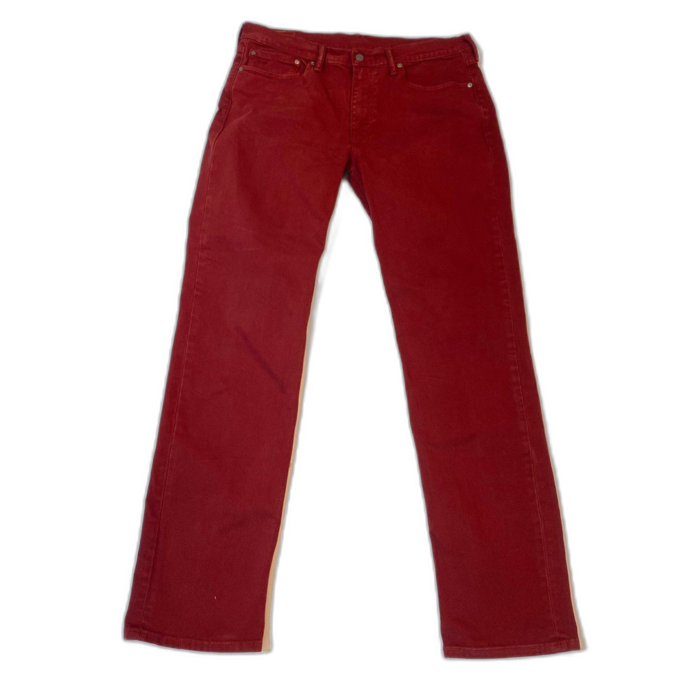 Levi's 514 Straight Fit Jeans W36 L36 Red